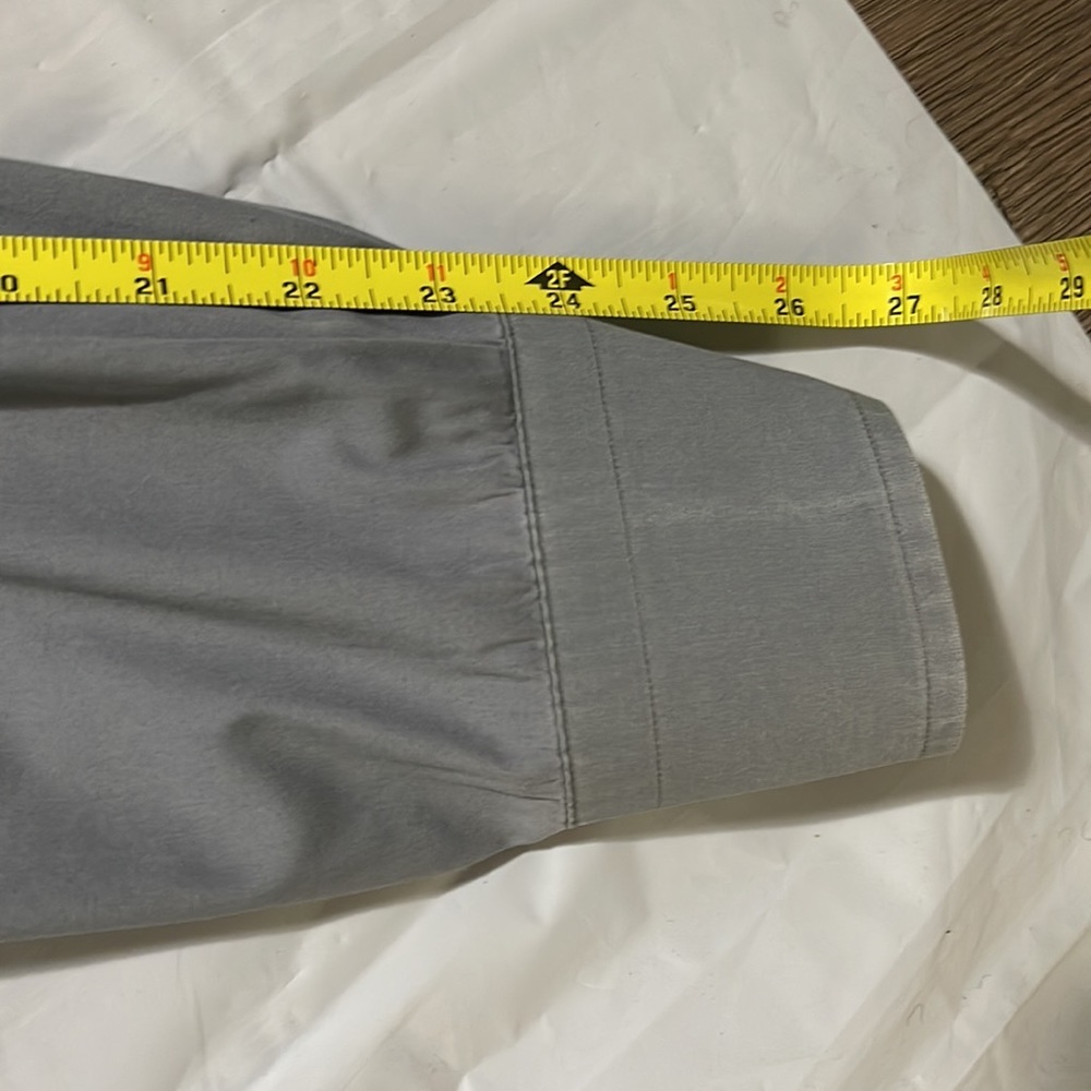 Express 1MX Modern men's button down dress shirt med. grey color Size M - Picture 3 of 5